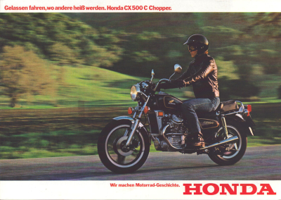 Honda CX 500 C Chopper Prospekt 1.1980