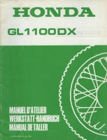 Honda GL 1100 DX Reparaturanleitung 1980