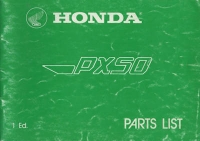 Honda PX 50 Ersatzteilliste 6.1980