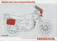 Honda CB 250 RS Accessories brochure 1981