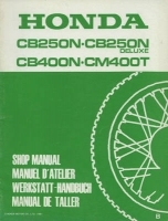 Honda CB 250/400 N / CM 400 T repair manual 1981