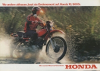 Honda XL 500 S brochure 1981