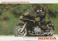 Honda GL 1100 de Luxe brochure 1981