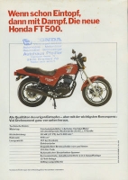 Honda FT 500 brochure 11.1981