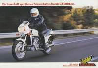 Honda CX 500 Euro brochure 1982