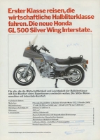 Honda GL 500 Silver Wing Interstate brochure 11.1981111