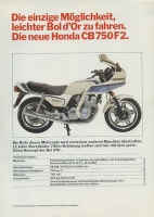 Honda CB 750 F2 brochure 1982