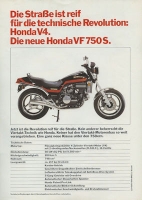 Honda VF 750 S brochure 1982