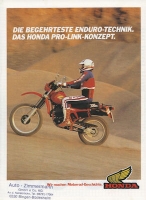 Honda Enduro program 1983