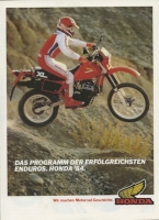 Honda Enduros program 1984