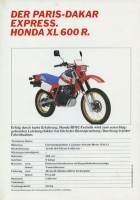 Honda XL 600 R Prospekt 10.1983