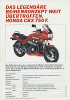 Honda CBX 750 F brochure 10.1983