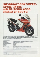 Honda VF 500 F2 Prospekt 10.1983