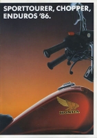 Honda  Sporttourer, Chopper, Enduros program 1986