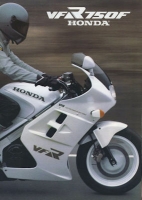 Honda VFR 750 F Prospekt brochure 10.1985