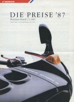 Honda Preisliste 5.1987