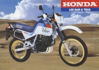 Honda Les Raid & Trail brochure 1987