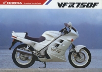 Honda VFR 750 F brochure 1987