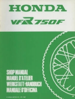 Honda VFR 750 F repair manual 1987