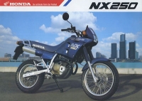 Honda NX 250 brochure 1988