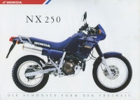 Honda NX 250 brochure 1989