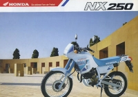 Honda NX 250 brochure 1989