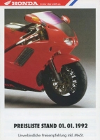 Honda pricelist 1.1992