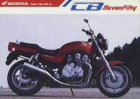 Honda CB SevenFifty brochure 1992