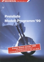 Honda pricelist 1.1999