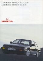 Honda Prelude EX 2.0i-16 / 1.8 brochure ca. 1990