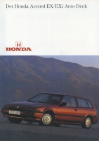 Honda Accord EX / EXi Aero Deck Limousine brochure ca. 1991