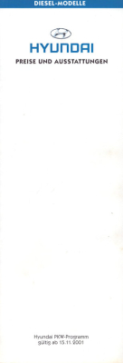 Hyundai Preise 11.2001