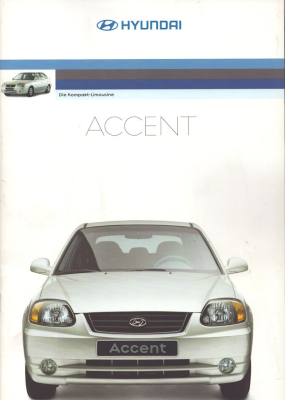 Hyundai Accent Prospekt 2.2003