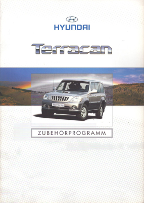 Hyundai Terracan Zubehör Prospekt 7.2002