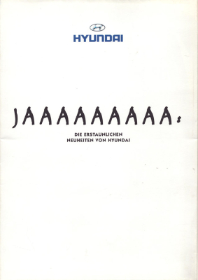 Hyundai Programm Neuheiten 9.1997