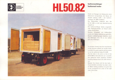 IFA Kombinat Anhänger HL 50.82 Prospekt 1978