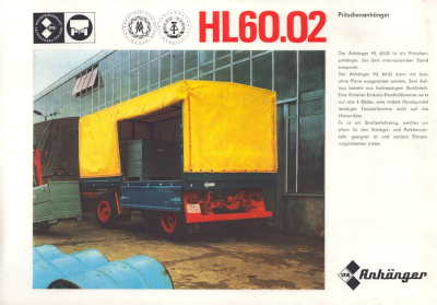 IFA Kombinat Anhänger HL 60.02 Prospekt 1979