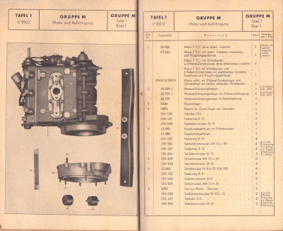Preview: IFA Framo V 901/2 Ersatzteilliste 8.1956