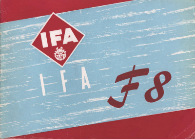 IFA F 8 Prospekt ca. 1952
