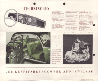 Preview: IFA F 8 Prospekt 1954