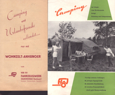 Klappfix und Campfix Prospekte 1960