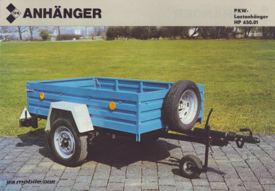 IFA Pkw Anhänger HP 650.01 Prospekt 1984