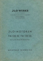 Ilo FM 100 120 Montage-Hinweise ca. 1949