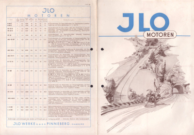 Ilo Motoren Prospekt ca. 1954