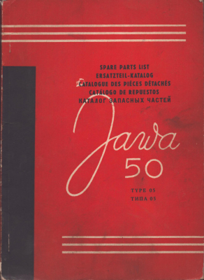 Jawa 50 Ersatzteilliste 1963