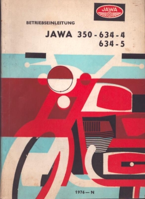 Jawa 350-634-4 /-05 Bedienungsanleitung 1976