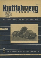 Kraftfahrzeugtechnik KFT 1952 Heft 12