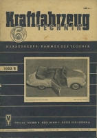 Kraftfahrzeugtechnik KFT 1952 Heft 9