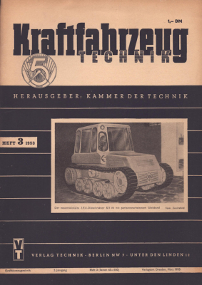 Kraftfahrzeugtechnik KFT 1953 Heft 3