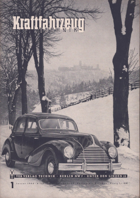 Kraftfahrzeugtechnik KFT 1954 Heft 1